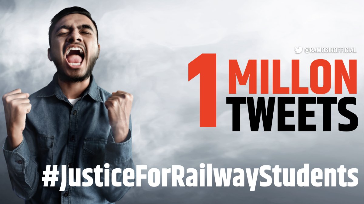 Deep_100K's tweet photo. Keep up the Josh. Nearly a Million Tweets Already. But do not rest till RRB wakes up from slumber.
#JusticeForRailwayStudents https://t.co/rsSEH3wBRI