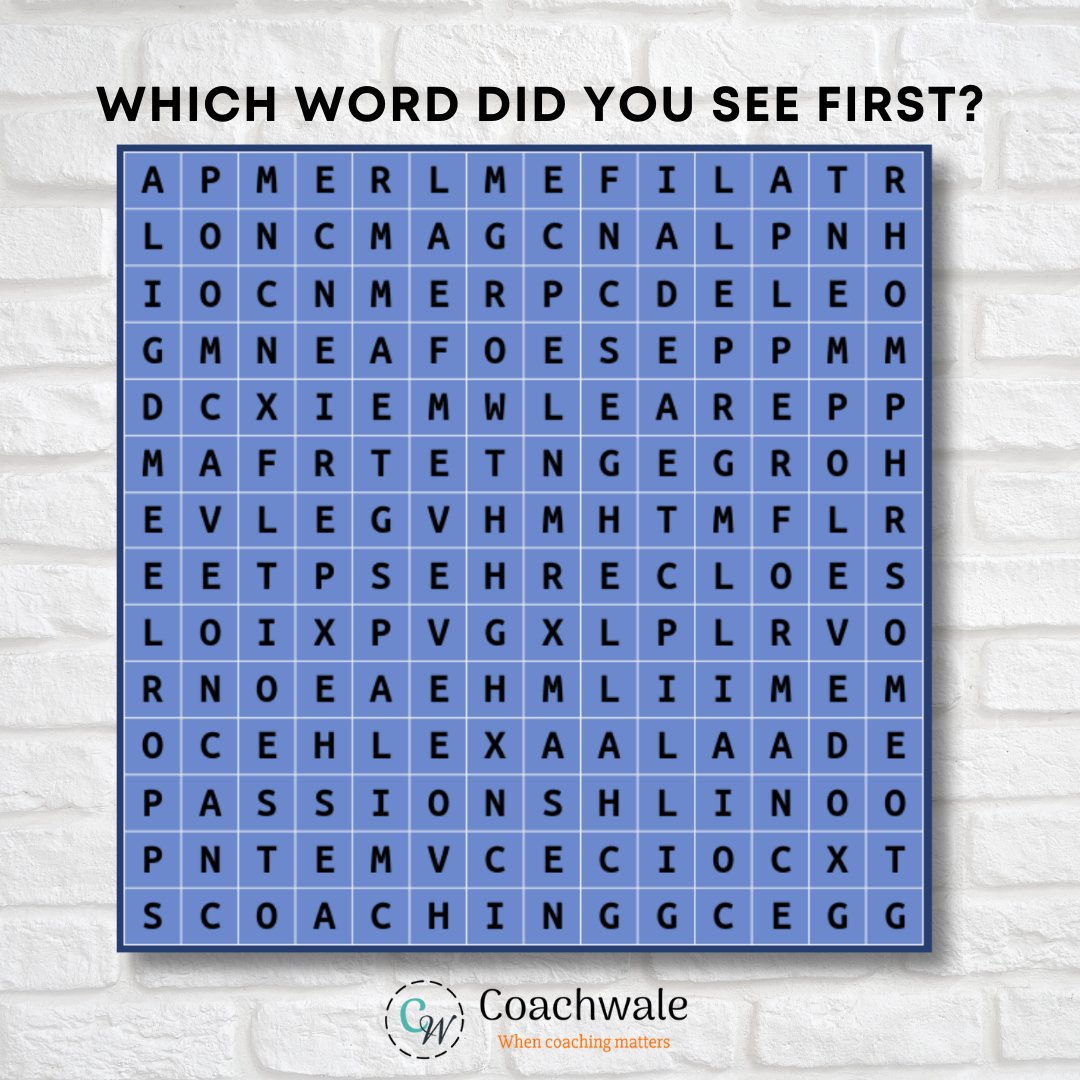 Coachwaledotcom's tweet photo. 🔍 Which word did you see first? Tell us in the comments section below ⤵️
#whencoachingmatters #lifecoaching #executivecoaching #performancecoaching #leadershipcoaching #careercoaching #teamcoaching #coaching #puzzle #wordpuzzle @ridhibudhiraja @sanbuds https://t.co/Qnfo2WNeTy