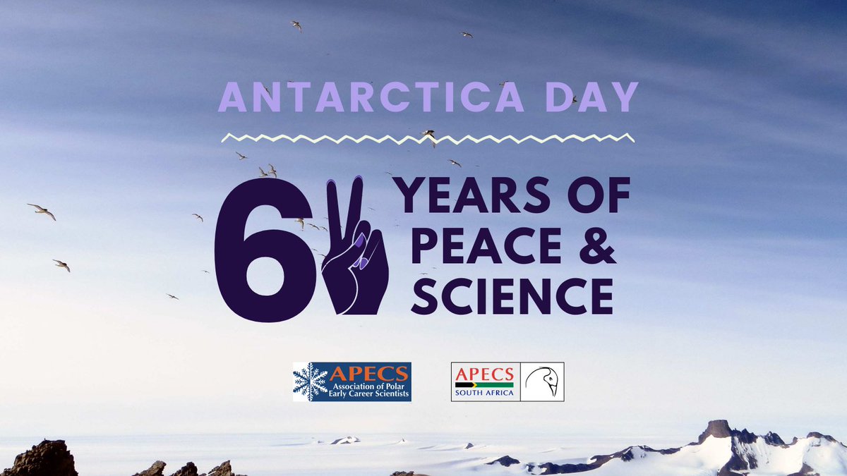 Happy Antarctica day to all our polar researchers! Today we celebrate the signing of the Antarctic Treaty by 12 nations (incl. South Africa) in 1959 stating that Antarctica would be a place only used for peace &amp; scientific investigation. #AntarcticaDay