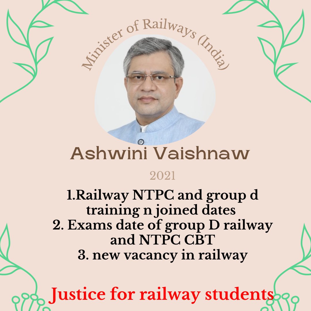 Shrivastava6700's tweet photo. #JusticeForRailwayStudents
Almost 1+ crore students are preparing for group D since 2019 .. Now it's time to raise your voice, it's time to get exam notice ... Exam date ? #JusticeForRailwaysStudents https://t.co/r0W4AzvdvV