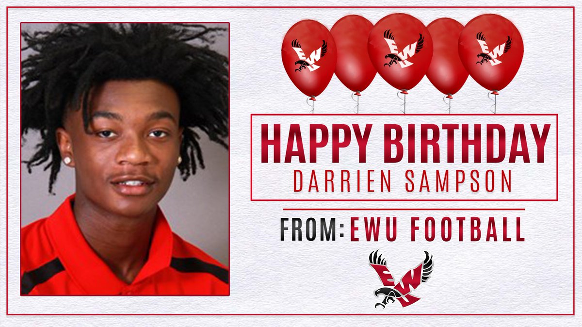 EWUFootball's tweet photo. Happy 2⃣2⃣ Birthday To Eagle Cornerback @Darrien_4 !!
#ProtectTheRed #OFOM #GoEags https://t.co/RhCgyVcd5B