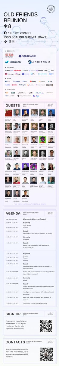 IOSGVC's tweet image. #ScalingSummit Look who's also here
🎤@hkalodner -@arbitrum
🎤@Jihoz_Axie -@AxieInfinity
🎤@jaosef -@aztecnetwork
🎤@uPeterKris -@MangataFinance
🎤@ranyi1115 -@WOOnetwork
🎤@0xferg -@Immutable
🎤@robert_lauko -@LiquityProtocol
🎤@RuneKek -@MakerDAO
🎤@thegostep -#Flashbots