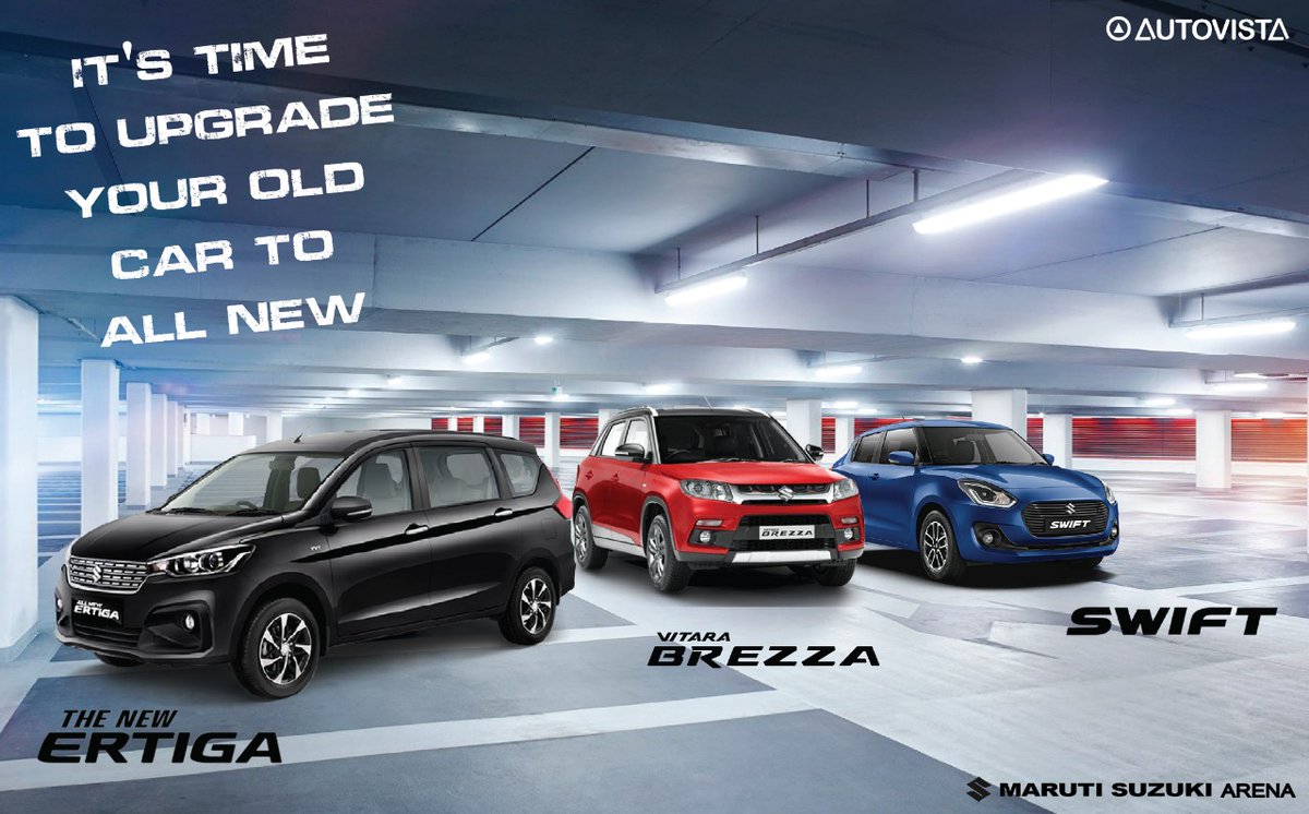 ExcellAutovista's tweet photo. Book Your Favorite Maruti Suzuki Arena Cars With Autovista Group &amp; Avail Highest Benefits* 
Hurry! Book Now!
Visit Us At https://t.co/Ezlq5UkTti | Call Us At 9209200071
#Autovista #MarutiSuzuki #MarutiSuzukiArena #newcar #car #marutisuzukiindia #ertiga #VitaraBrezza #swift #cars https://t.co/HATTgvx4RH
