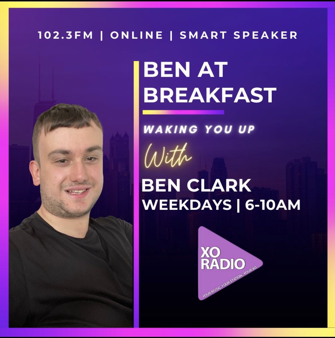 imbenclark's tweet photo. Well welcome to December. I launch Christmas on @thisisxoradio from 8am with a whole hr of festive feel good. Right now though it’s early riser’s. Why are you awake at this time of day? #BenAtBreakfast https://t.co/5Q0Ypdoe1R