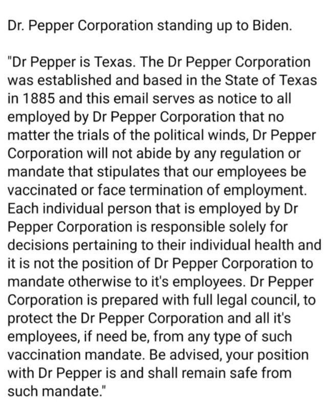 Good on @drpepper!