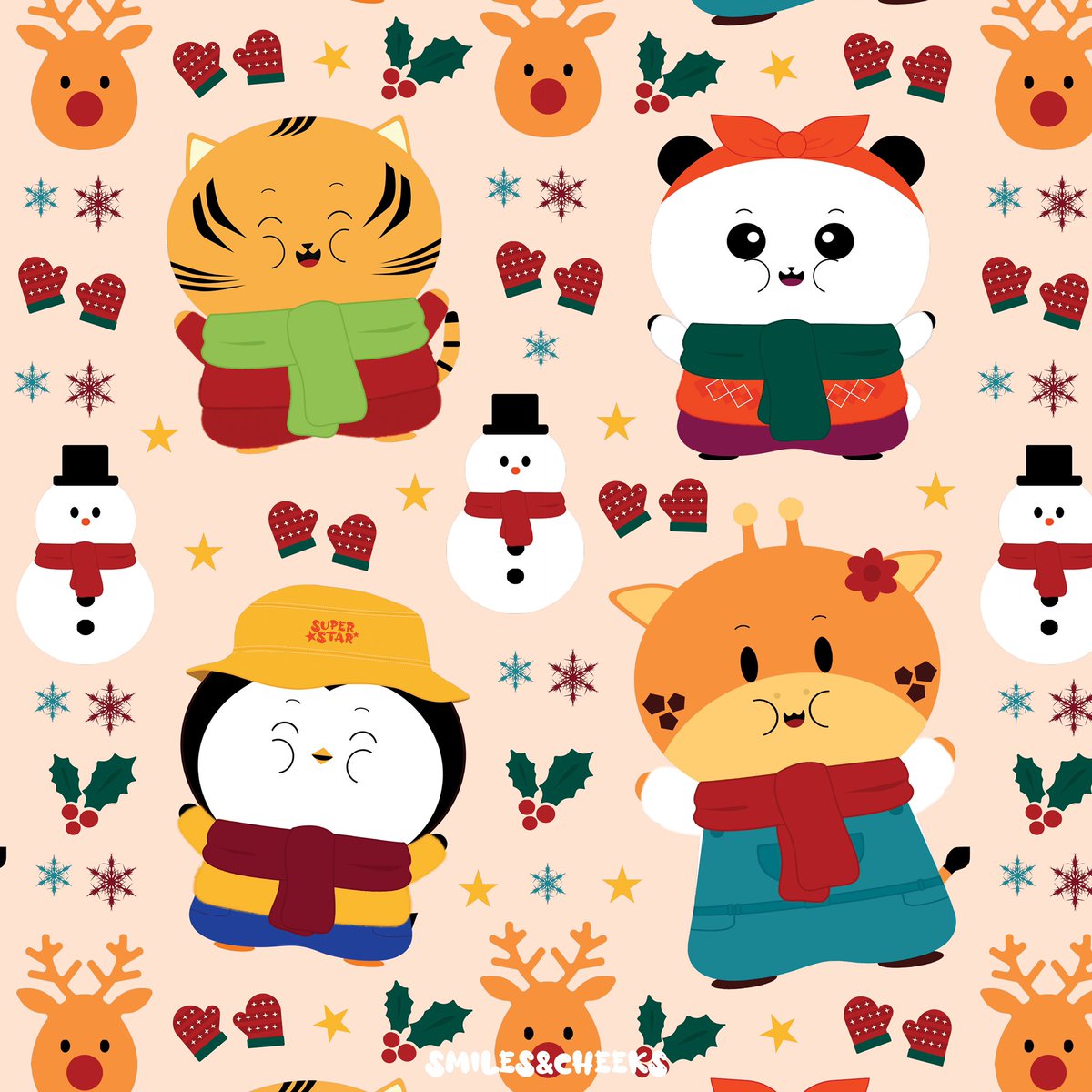 Happy December 1! 🎄 So excited for Christmas! 🤩 Got any holiday plans? 💖

#SmilesnCheeks #christmas #December1st #cuteart #kawaii