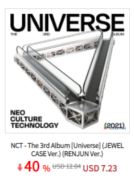 Ktown4u_TH's tweet photo. Ktown4u TH X  @RENJUNBEBE

😄NCT - The 3rd Album [Universe] (JEWEL CASE Ver.) 
🖤RENJUN Ver.

📢Version selection is only possible during pre-order period
📢TrueMoney Payment is available!

ลด40%👉https://t.co/1BJPemEdXf https://t.co/0tAoIL2Nst