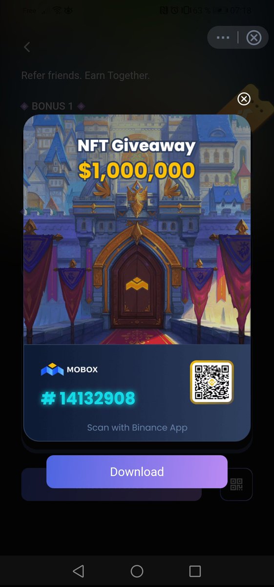 Vieuxcake1's tweet photo. #Airdrops nft sur binance en cours avec #momobox sur le #MOMOverse. Je ne sais pas ce que ça vaut. Pour participer, il vous faut le numéro de qq : vous gagnerez 2 tickets dde loterie, j'en gagnerez un 😁 merci ! I love nft ❤️❤️ #cryptocurrency https://t.co/TofTf8Lb8b