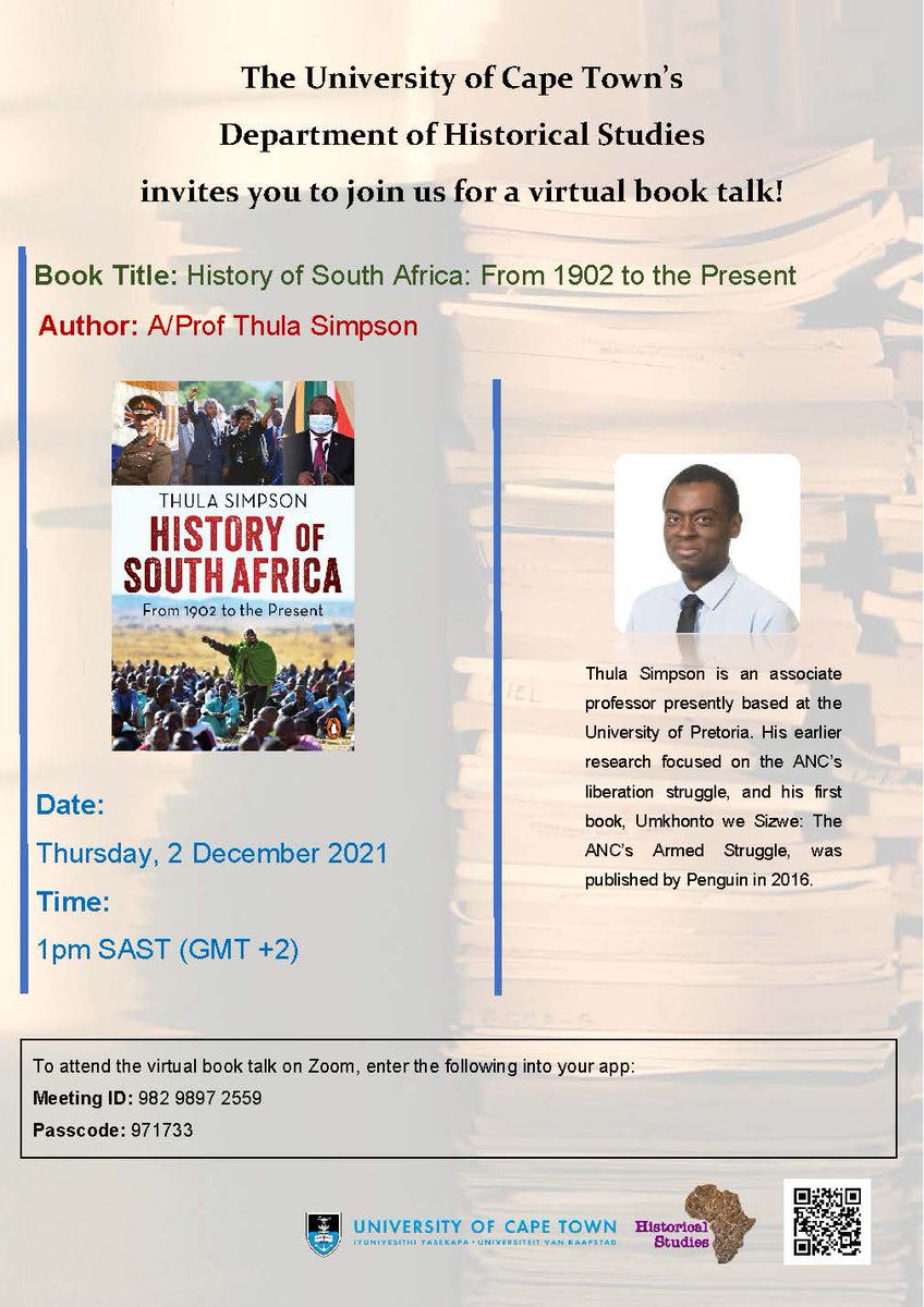 UCT Historical Studies tweet media