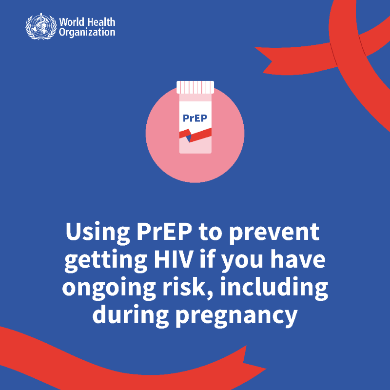 WHO's tweet photo. Today is #WorldAIDSDay!

 You will NOT get #HIV from:
✅ standing by your friend
✅ drinking tea together
✅ hugging
✅ shaking hands
✅ showing that you care
 
This is how you can reduce your risk of getting it
⬇️