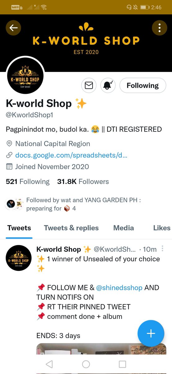 Itsme_Rhan's tweet photo. @KworldShop1 @shinedsshop Done, Manifesting that I will be one of the lucky winners 🙏💜 https://t.co/nPD8nf8d6s
