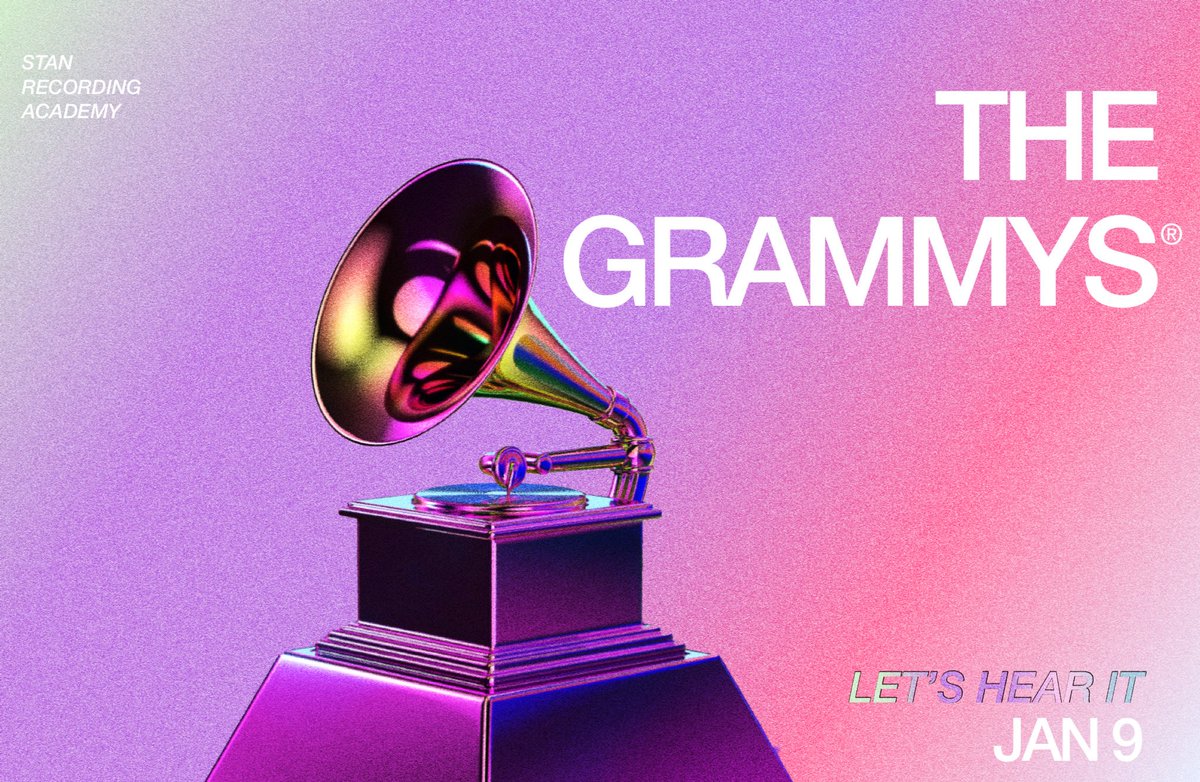 RecordingStan's tweet photo. #21GRAMMYS🪗 Jan 9 #LetsHearIt 

Eligibility Period: Mar 13 - Dec 3 
Ceremony Date: Jan 9 https://t.co/TgHAv7bot6