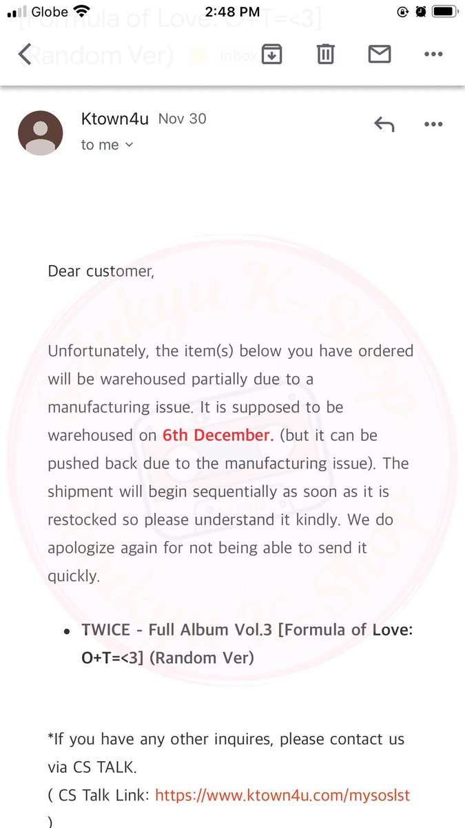 selukyukshop's tweet photo. #SLKUpdates: Batch 10 (Box 2) Arrival & Delay Notice
Box 2 of Batch 10 has finally arrived! Arrival Notices will be sent within 24H ๐
There has a been a delay on the shipment of TWICE FOL due to manufacturing issues.
Batch 11 is currently still in transit to PH โบ๏ธ https://t.co/9FQHdW9WMQ