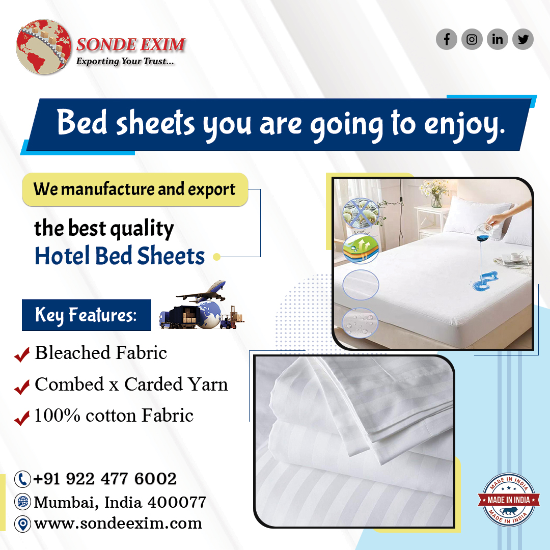 SondeExim's tweet photo. Variété de conceptions pour répondre à vos besoins.
Sonde Exim est le fabricant et l'exportateur des tissus de draps en pur coton de la meilleure qualité.
Email: info@sondeexim.com
@SondeExim
#sondeexim #fabric #cottonfabric #bedsheets #quality #yarned #bestquality #rwanda https://t.co/qTZioa1scX