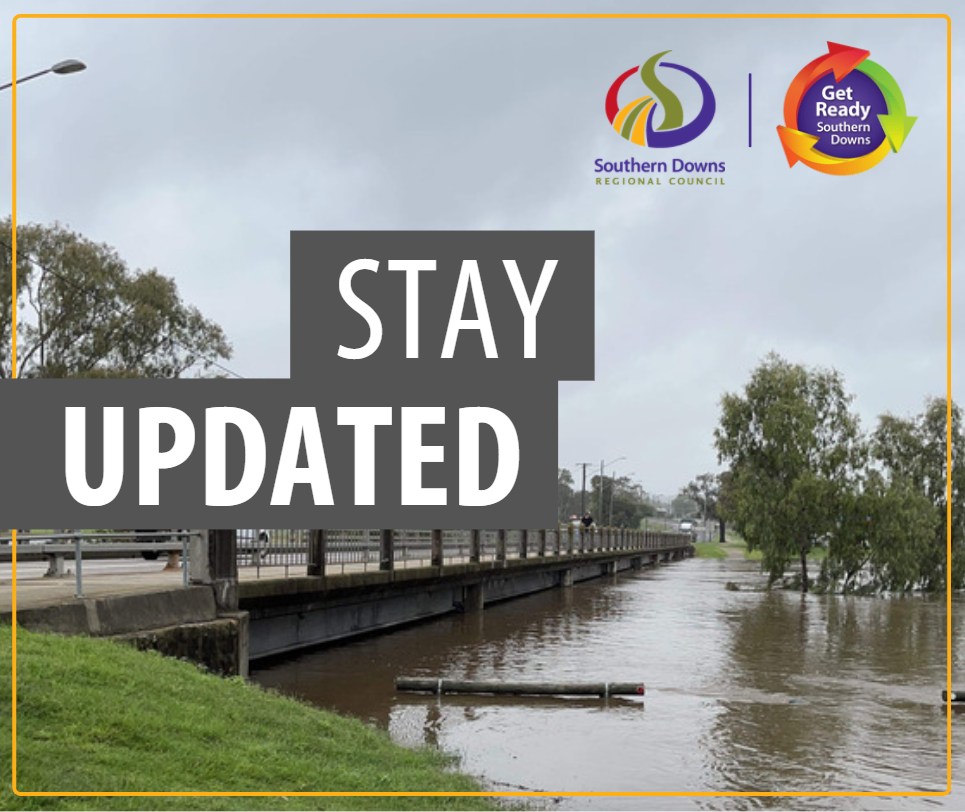 STEPPING DOWN TO ALERT STATUS // Due to rainfall easing across the region and flood waters remaining steady or falling throughout the catchment area, the Southern Downs Local Disaster Management Group is moving to ALERT status. We will continue to closely monitor water levels.