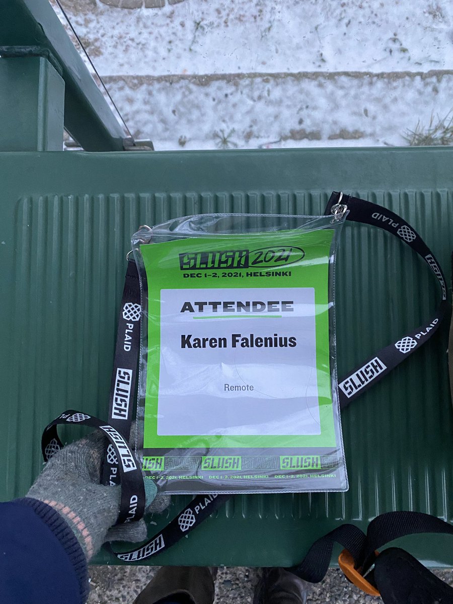 KFalenius's tweet photo. #MeetRemote On my way to #slush2021 So excited to speak to customers and friends 😊See you at the booth! https://t.co/7mZgwohyIM