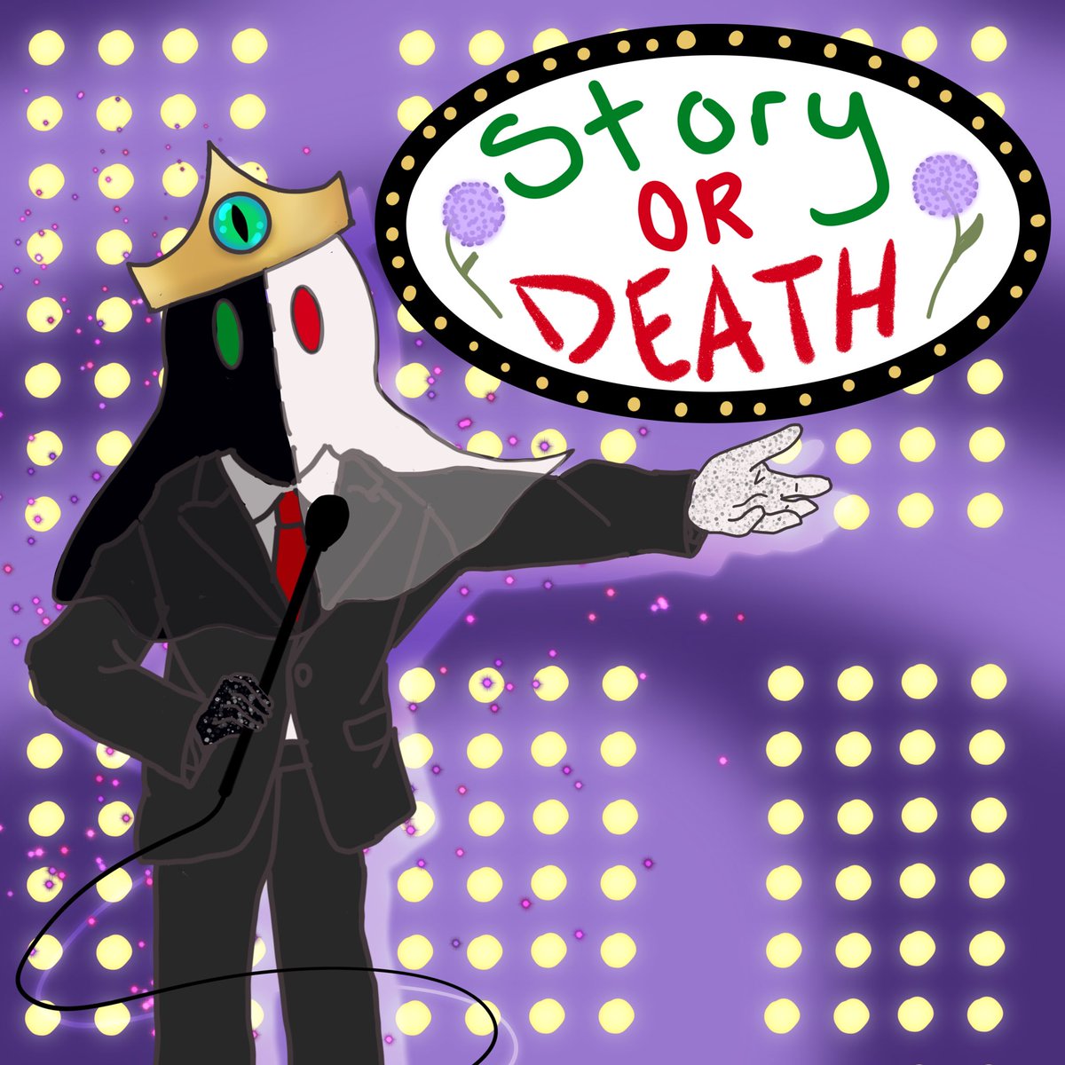 juniiopopped's tweet photo. A 80s game host you say? 

Now will Boo tell you his story or will he talk about how freeing it is to be dead? Tune in to find out on todays episode! (/j)

✨ [ #ranboofanart #boofanart #ghostboofanart ] ✨ https://t.co/DSOuNDohxN