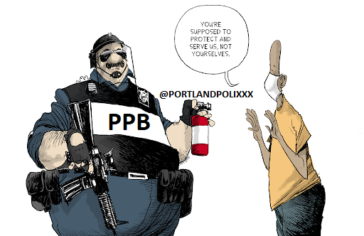 Portland Police ᵖᵃʳᵒᵈʸ tweet media