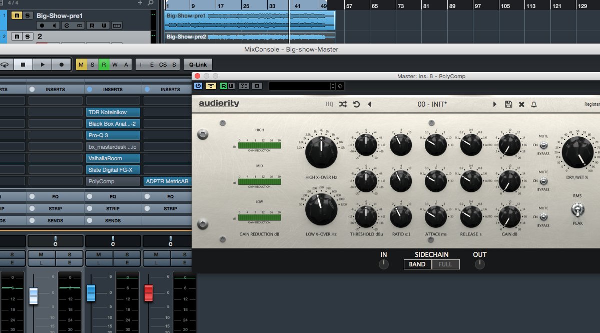 downprobing's tweet image. #audiority #polycomp マルチコンプをプラグインブティックでもらったが、字がえらい小さい。ちょっと読めないなぁ・・・画面大きくならないだろうかこれ・・・
