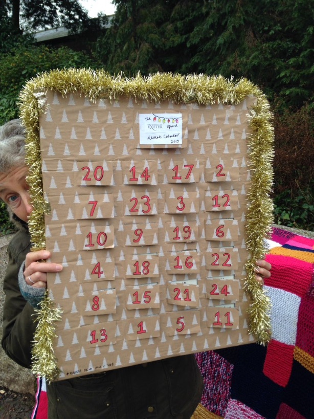 JenniferJLea's tweet photo. Not a big enough branch turnout to strike, but doesn’t stop me bringing out the picket line advent calendar again... Solidarity to those on @ucu   strike #FourFights #UCUstrikes https://t.co/uS8d91UBWo