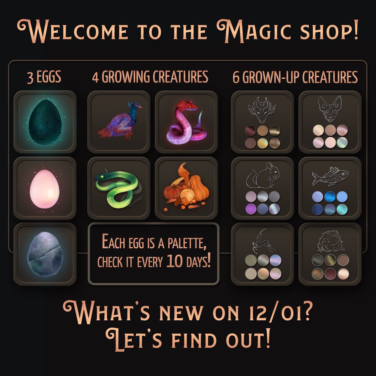 SigilInspired's tweet photo. Long time no see!
We’re back with another #sigilinspired_magicshop update! https://t.co/L5RTziyCDs