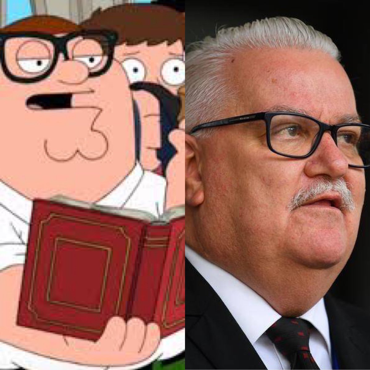 so_annieways's tweet photo. @C64761187 The uncanny resemblance. Only difference, one is funny, the other is a scum. #RodBartontraitor #RodBarton #FamilyGuy #australiadecides #Traitor #ScumbagSystem https://t.co/aMlBoQtOfA