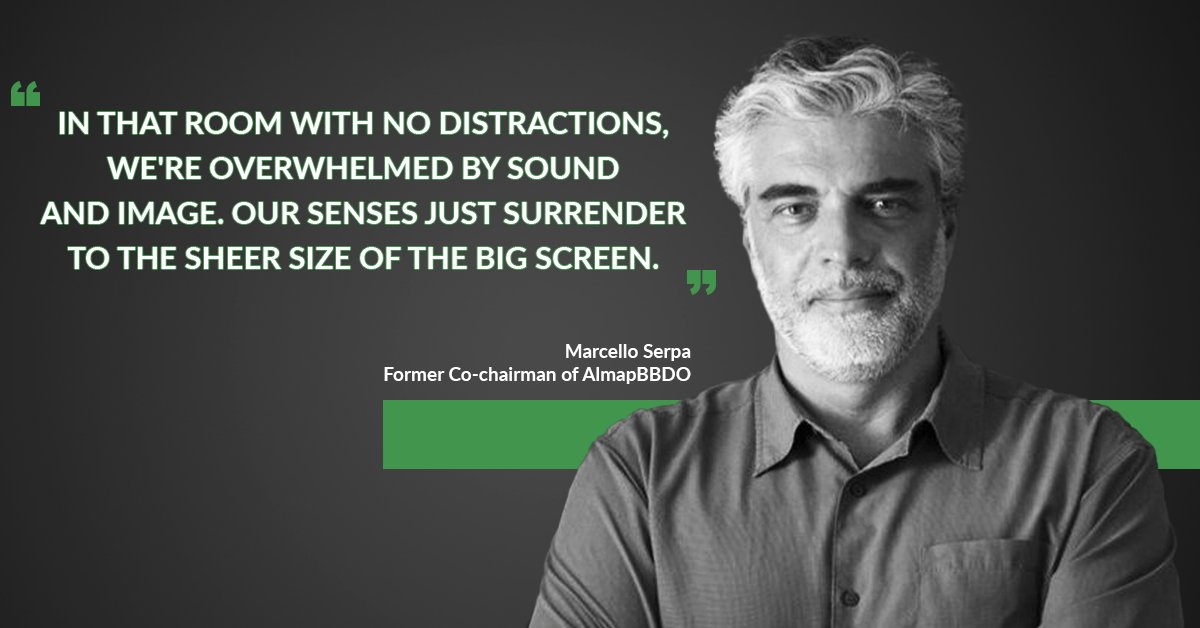 brightfish_be's tweet photo. The bigger the screen, the bigger the emotions 🤩 @marcello_serpa @SAWATRADEBODY #AdLegends #HelloBigScreen #WeLoveCinema #Advertising #Marketing #Brands https://t.co/VSFGn8TpuJ