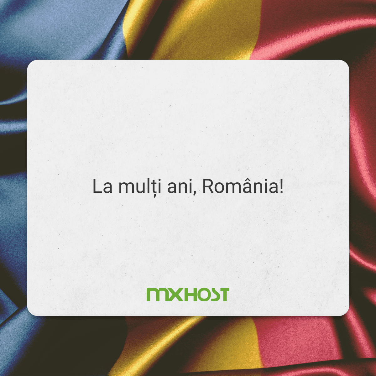 mxhostro's tweet photo. La mulți ani, România. La mulți ani tuturor Românilor! 🇷🇴 https://t.co/yZb9JLvjp7