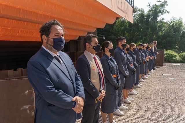 aajanabi's tweet image. A great honour to stand together along side HE Carel Richter and the NL Pavilion team @expo2020dubai to observe the minute silence on the special day of Commemoration and pay respect to the noble citizens of the UAE @dutchdubai2020 #ShellMiddleEast #Expo2020Dubai