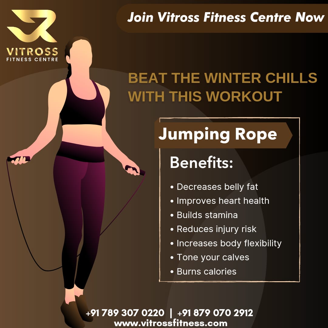 VitrossC's tweet photo. Benefits of Jumping Rope
Join #vitrossfitnesscenter for a complete advance level of training in #miryalaguda

#vitrossfitnesscenter #weightloss #fitnesscoach #fitnessstudio #exercise #Zumba #fitness #gym #workout #fitnessmotivation #motivation #fit #bodybuilding #personaltrainer https://t.co/bgvYTIG6FF