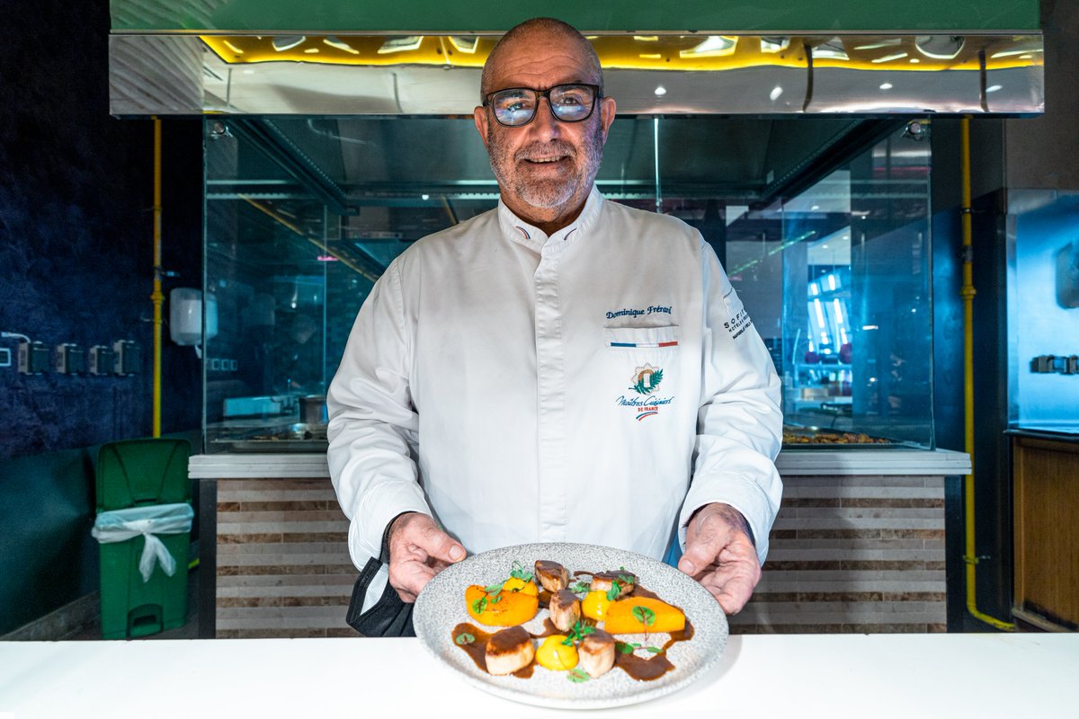 franceexpo2025's tweet photo. En décembre, la cuisine du Sud-Ouest est mise à l'honneur avec le chef Dominique Frérard 🍴

Pour réserver une table sur la terrasse du Pavillon 🇫🇷 et déguster un délicieux sauté de foie gras de canard : 

+971 50 918 4281
Brillat.SAVARIN@sofitel.com

#FranceDubai2020 #Expo2020 https://t.co/KJyANaCwUX