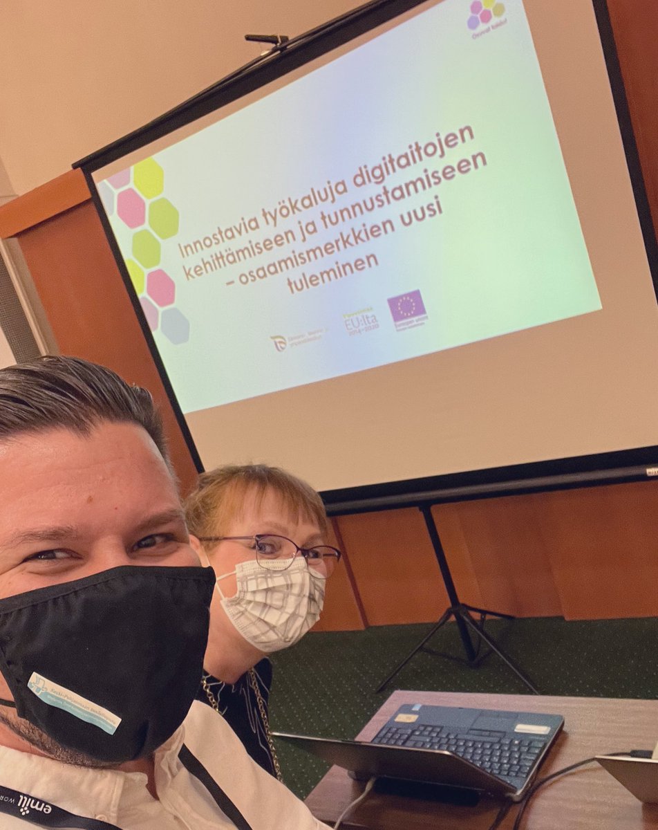 henrypaa's tweet image. Innostavia työkaluja digitaitojen kehittämiseen ja tunnustamiseen - Osaamismerkkien uusi tuleminen workshop starttaa klo 10 tilassa 23. #itk #itk2021 #osuvattaidot @MerjaSjoblom @HAMK_Edu @tiekery