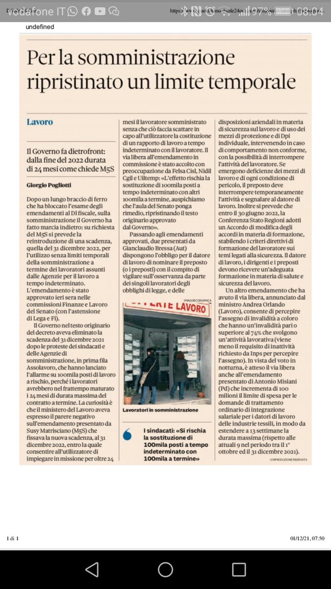 Ennesimo esempio del modo superficiale con cui vengono definite le politiche del lavoro nel nostro Paese.
Si colpisce la flessibilità regolare mentre proliferano indisturbate le forme di vero precariato (false partite iva, cococo irregolari, accordi pirata, ecc.)