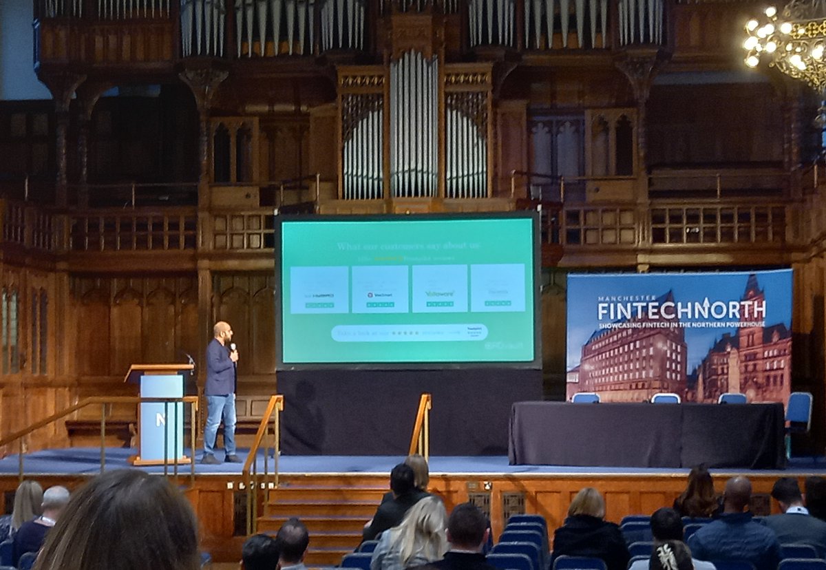 Great to see some of #Manchester's most innovative new #FinTechs take the stage yesterday at 
<a href="/fintechnorth/">FinTech North</a>'s  Manchester Conference: 
<a href="/PollenPay/">PollenPay</a>, @Spondula_, <a href="/rdvault/">RDvault</a> and Rupee! #FTNMCR 👏🚀