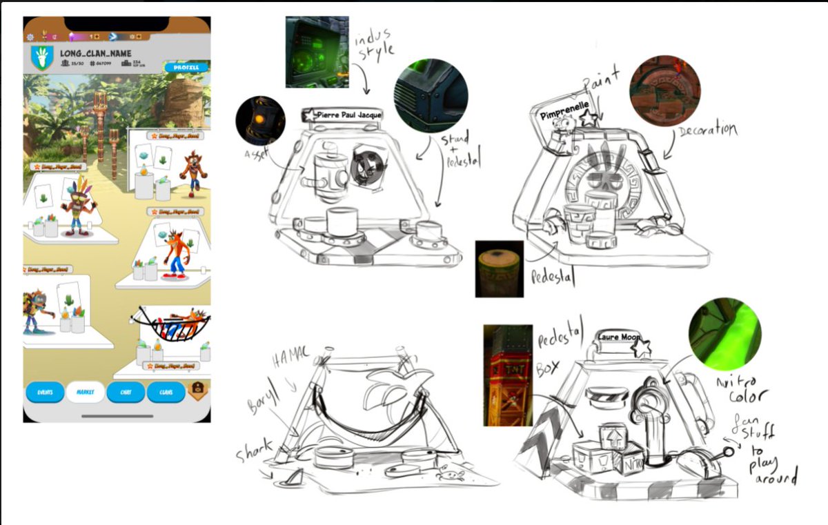 Very early idea that was eventually abandoned for customisable areas  you could stand Crash on.  #CrashBandicoot #CrashOnTheRun