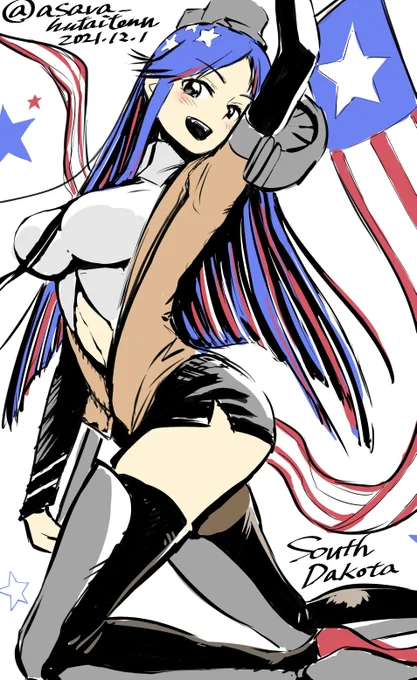 サウスダコタ、スタイル良すぎ

5分オーバー

#艦これ版深夜の真剣お絵描き60分一本勝負 
#艦これ版真剣お絵描き60分一本勝負_20211201
#艦これ #Kancolle #SouthDakota #サウスダコタ 