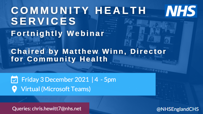 What’s the future direction for #VirtualWards? How quickly can we scale up across our communities to speed up #HospitalDischarge, keep unwell patients at home with the right health care support and improve outcomes? Find out more at our #CHS webinar on 3 December⬇️
<a href="/WinnMatthew/">Matthew Winn ن</a>