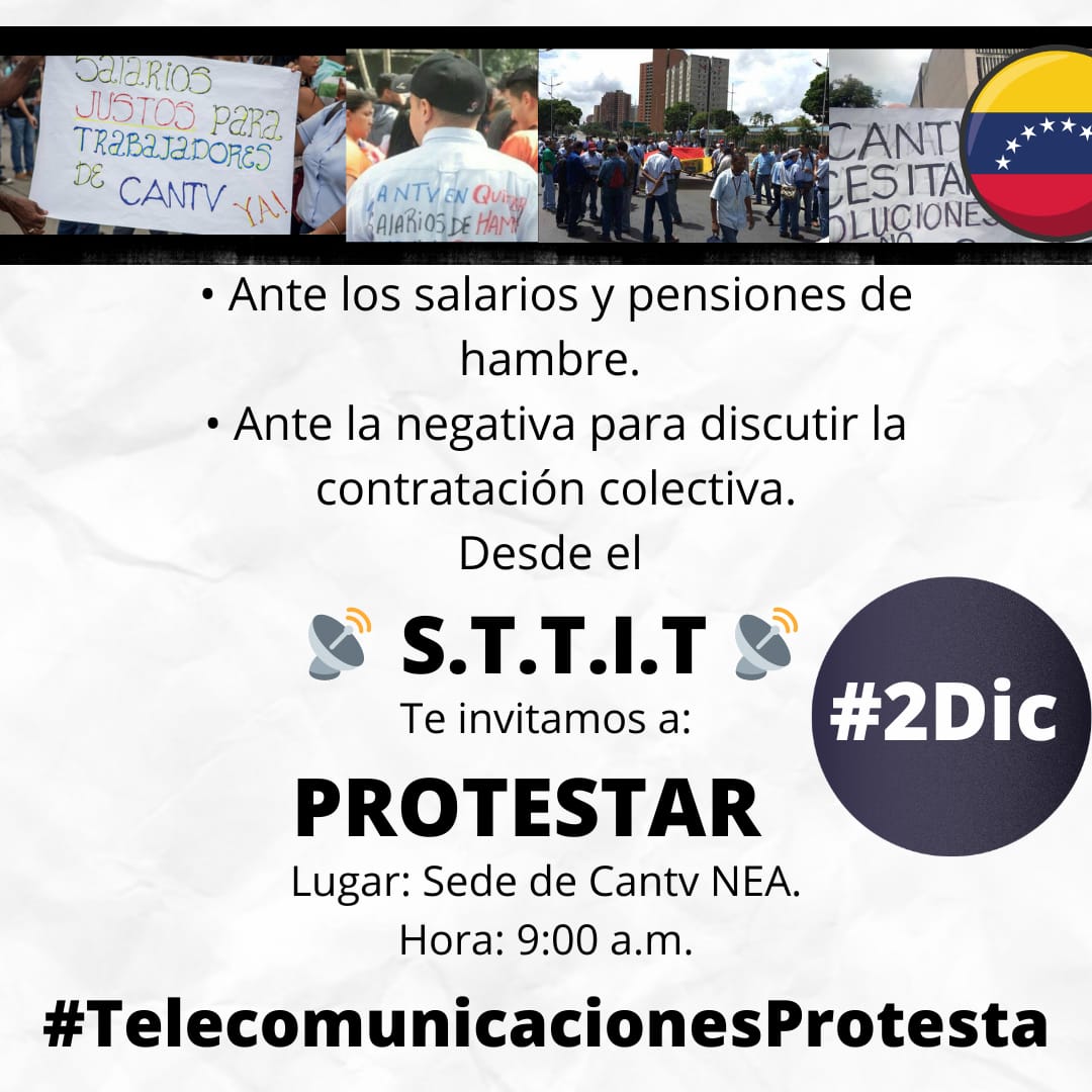 joanchavez03's tweet photo. #SalarioJustoCantv #ActJubPen #Cantv #ProtestaCantv https://t.co/QUk6W8DsMd