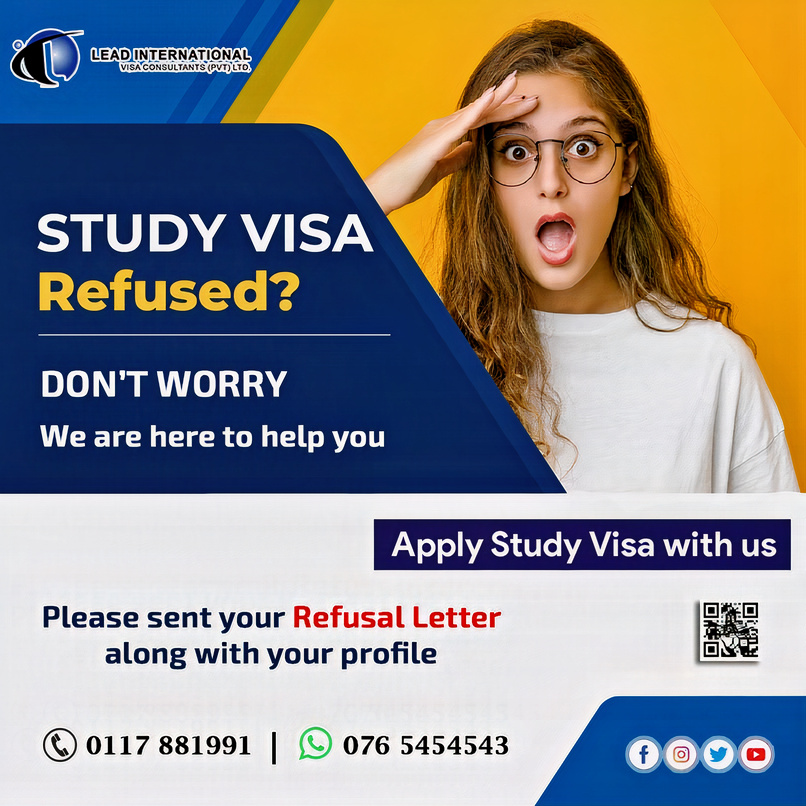 LeadPvt's tweet photo. Are you worried about your Study Visa Refusal?
Don't worry Lead International makes you fly towards your dream study destination... Get Solution from our expert for study visa.
#Lead #Leadinternational #refusal #refusalVisa #visa https://t.co/5UQcMZHM6D