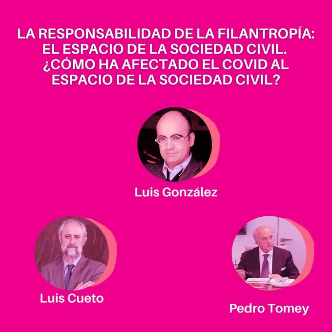 fundacionGSR's tweet image. Hoy en #Demos2021
La responsabilidad de la filantropía: el espacio de la sociedad civil
¿Cómo ha afectado el Covid al espacio de la sociedad civil?
Con Luis Cueto, @pedro_tomey y @4LUISGONZALEZ (@fundacionGSR)

#FGSR #TiempoDeFilantropía @AEF_fundaciones @foro_demos @FundacionAON