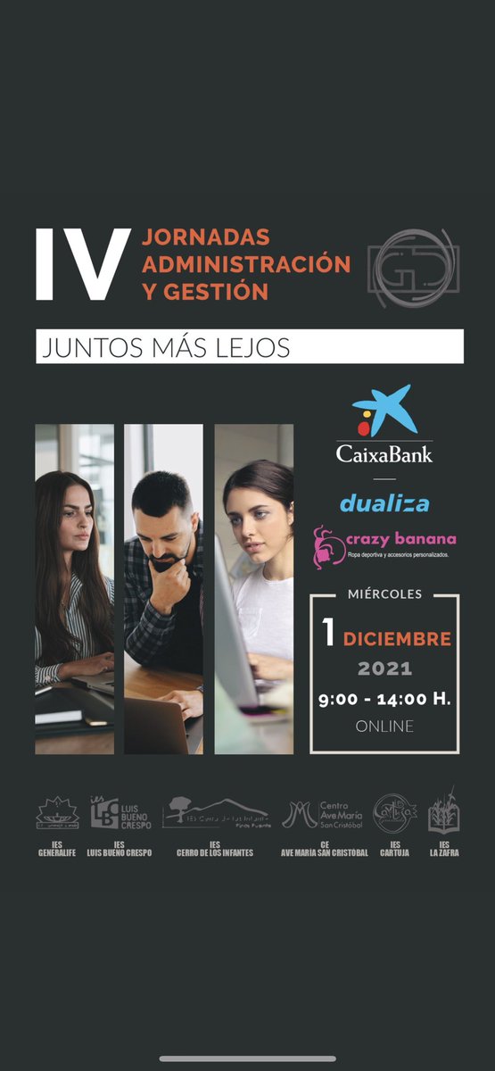 Comenzamos con las #jornadas2021 en el <a href="/iescartuja/">IES Cartuja</a> 👏🏼👏🏼👏🏼

#juntosmáslejos #ADAGranada #CyACartuja