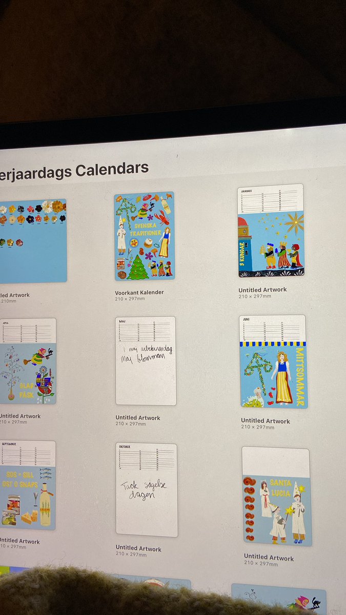 Ik maak een verjaardags kalender!