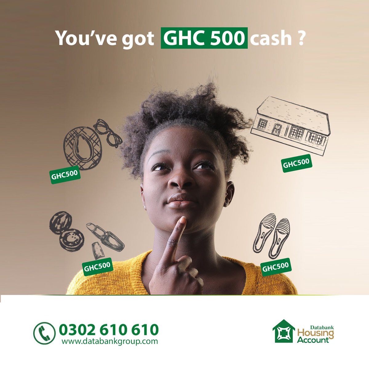 Databankgroupgh's tweet photo. Shoes, Bags, Clothing accessories and a House all at the same cost.
Tell us where you’ll invest in the comments section below.
#Databank #Investment #Housing #Mortgage #StartSmallStartNow https://t.co/pW1NCKmrMq
