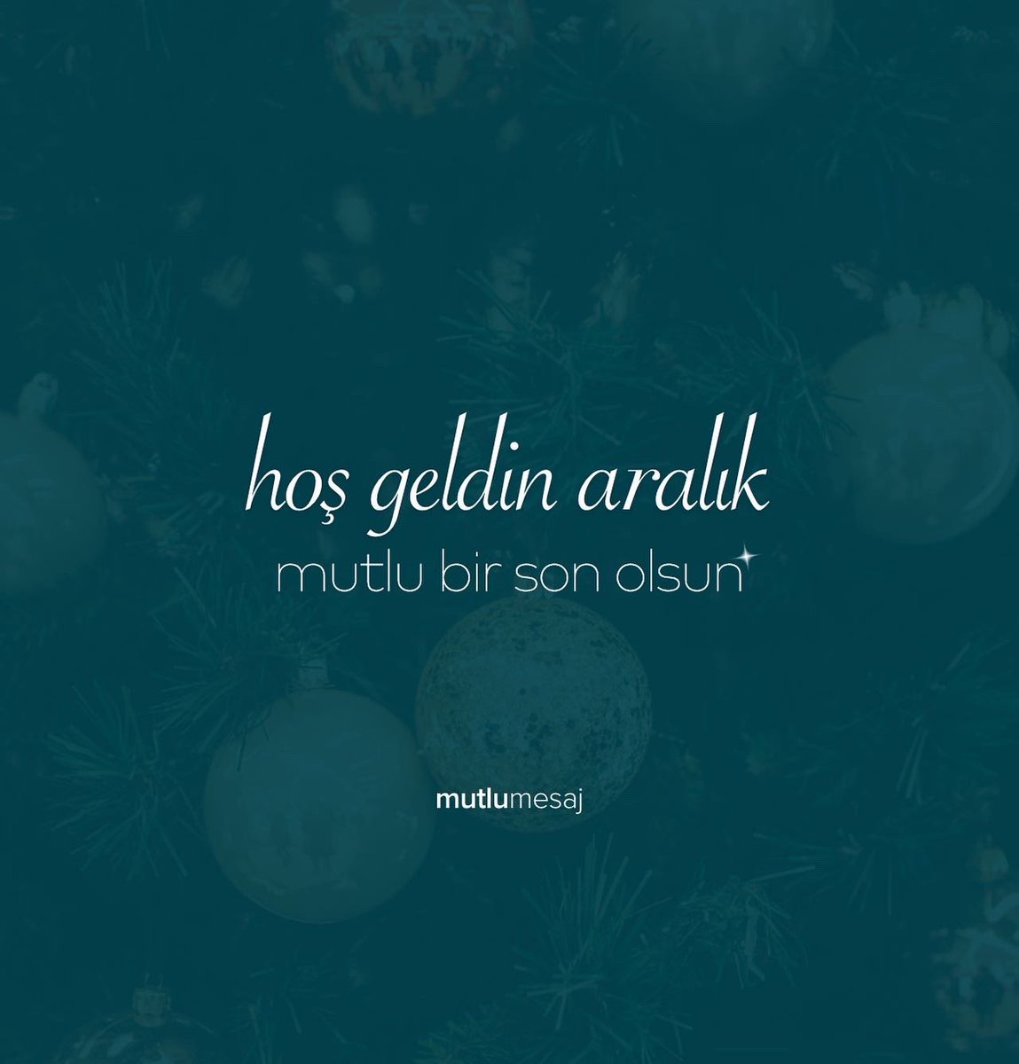 Aralık 🎄
Bir yılı daha uğurlarken, 
bu yılı en mutlu şekilde kapatalım.
Bu ay seni yeni yıla, yeni başlangıçlara hazırlasın. 
2021 yılını mutlu hatırlatacak anlar yaşansın. ✨