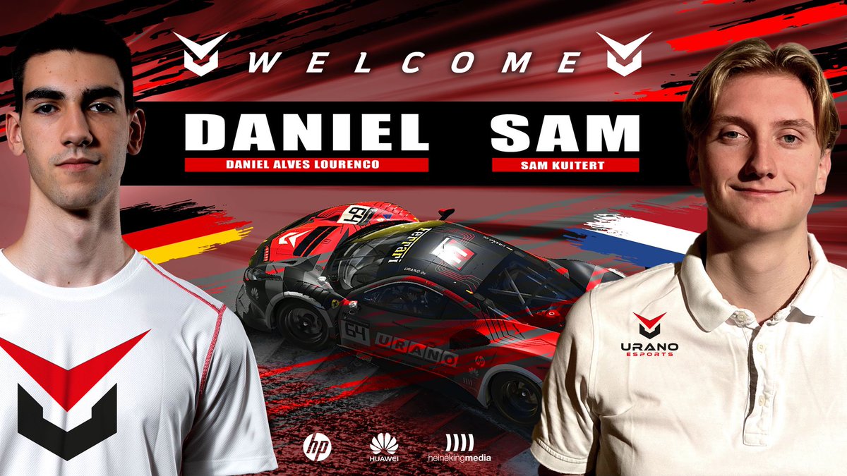 URANOeSports's tweet photo. Today we are happy to announce two of our new drivers. With @_D_Alves74 from 🇩🇪 and @SamKuitert from 🇳🇱, we are looking forward to two excellent drivers who will be driving for @URANOeSports from now on. Welcome! https://t.co/Zoo3G6lLzK