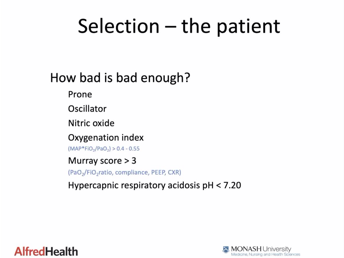 FOAMecmo's tweet photo. VV #ECMO indications/contraindications
How bad is bad enough to consider extracorporeal support?
How bad too bad to consider #ECLS (bad outcome expected)?
🫀Hemodynamic instability respiratory failure/MV related don't require VA configuration
@IhleJosh #ParisRescue21 @samudeparis https://t.co/Y4YfyeQZ8s