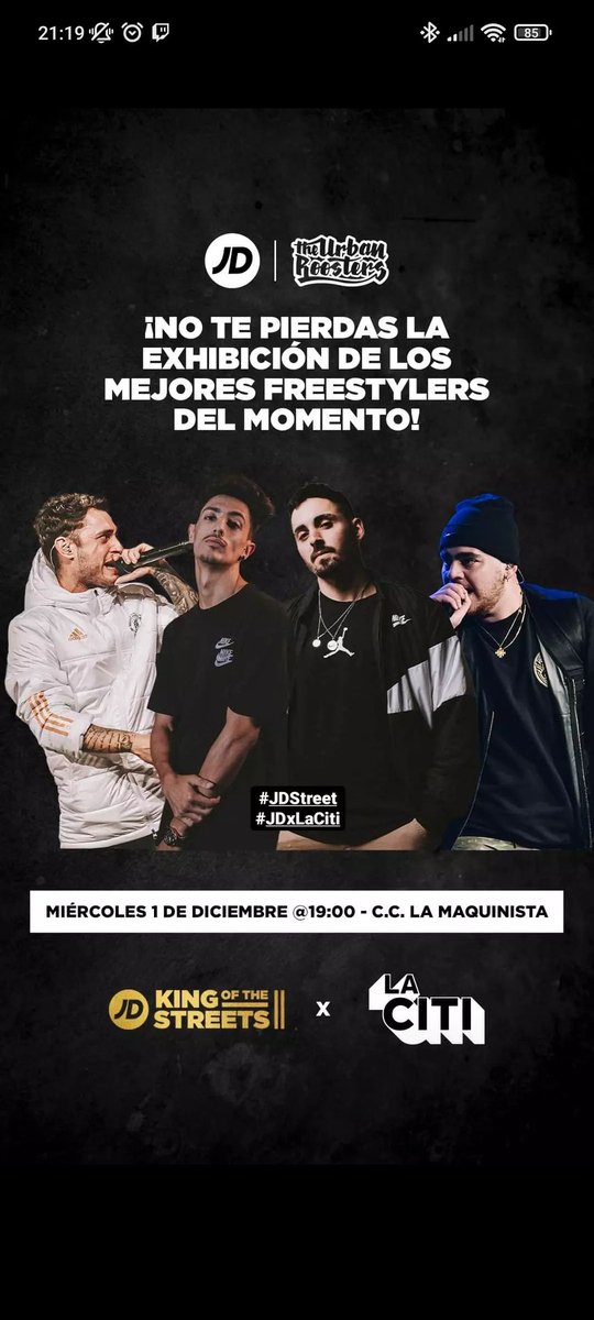 DjFenixRAP's tweet photo. Nos vamos a barcelona!!
@jdsportses @urbanroosters #jdstreet https://t.co/TGibHATUf9