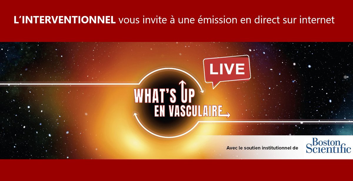 Venez assister à What’s Up en Vasculaire 2021 : L’émission dédiée à vos pratiques en #vasculaire.
Samedi 11 décembre, de 9h à 13h.
Inscrivez-vous pour assister en #live à l’émission ou accéder au #replay.
 
bit.ly/3E6fzho
 
#innovation #rechercheclinique