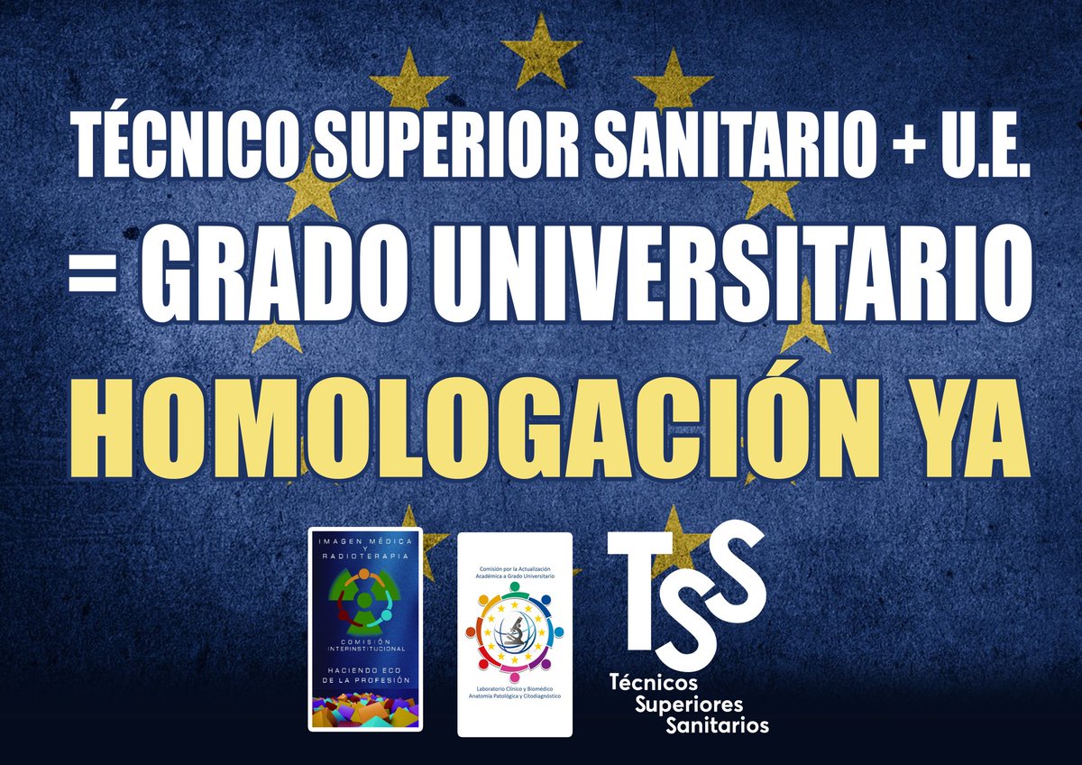 beatriz_tsdyas's tweet photo. Mañana a las 12h (11h en Canarias) nos concentramos en las puertas de los centro de trabajo en apoyo a los compañeros de #TSLDC #TSAPC #TSID y #TSRT
Por la homologación con Europa, por el grado universitario y porque #JuntosSomosMás #TSS
@SietessTecnicos @setss_tss https://t.co/mY547VcFY6
