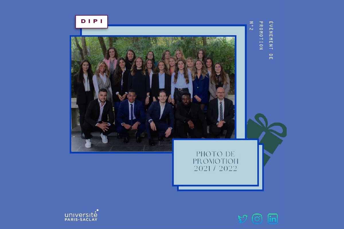 M2DIPI's tweet photo. Calendrier des DIPI J-31 

La promotion DIPI, sous la direction du Professeur Antoine Latreille, est fière de vous présenter sa photo de promo. https://t.co/bkiXpZJ0ph